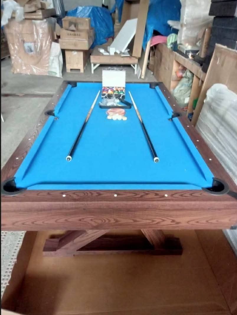 4x7 3in1 CROSS LEGS MULTI-GAMING TABLE (Category: Other Sports Equipment and Supplies) located in San Pablo. Submitted by liezelvalenzuela06 (Listing ID 1412338224, Image 1). Description: 4x7 3in1 CROSS LEGS MULTI-GAMING TABLE Php 40,000.00 Junior size Medium density fiberboard Length: 214 cm Width: 120 cm Height: 78 cm Uses: Billiard Table tennis Dining MODE OF PAYMENT ✅CASH ✅GCASH ✅BANK TRANSFER ✅ CREDIT CARD ✅CASH ON DELIVERY NATIONWIDE For wa