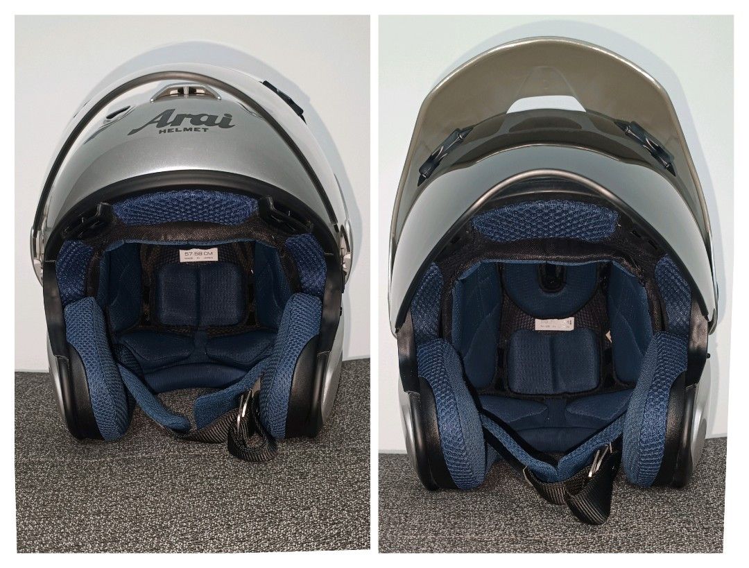 Arai ヘルメット　SZ-RAM3 59-60 60△100⁄Arai SZ-Ram3 シルバー 59-60cm 替シールド付 Arai アライ SZ