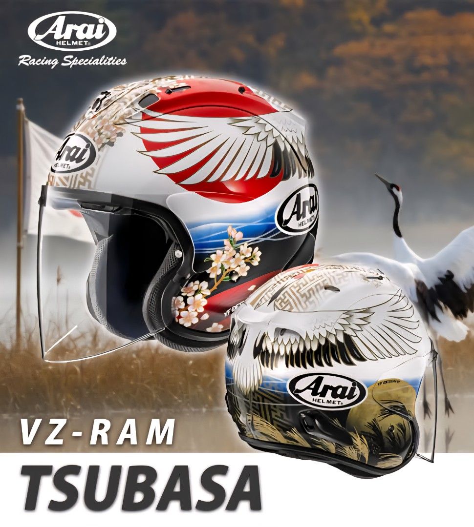 Arai VZ-Ram TSUBASA Mサイズ ARAI VZ-RAM TSUBASA, Motorcycles, Motorcycle Apparel on Carousell