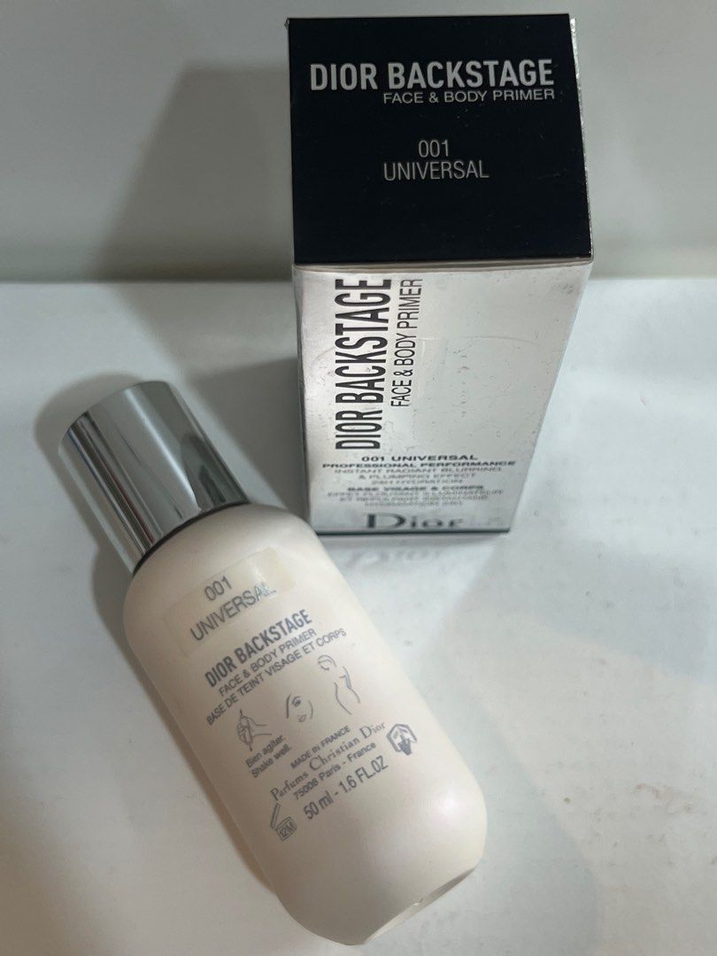 Dior Backstage Face & Body Primer 001 Universal (Category: Makeup) located in Manila. Submitted by randomcollectives (Listing ID 1412378814, Image 2). Description: Unopened & unused. 001 Primer RFS: major decluttering Retails at ₱2,980-₱3,000+ online/ in-store MOP: GCASH, BDO, BPI Delivery via Grab / Lalamove ONLY (to be shouldered by customer) NO MEETUPS. NO LOW BALLERS..