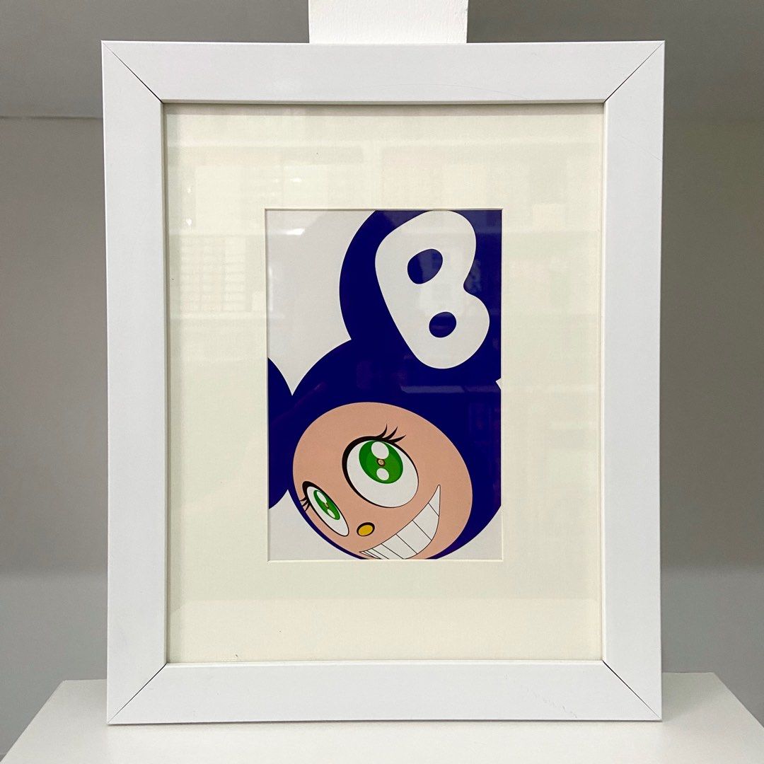 Framed Takashi Murakami Postcard “DOB” (Category: Art & Prints) located in Santa Rosa. Submitted by shikaricollectibles (Listing ID 1412415146, Image 1). Description: Framed Takashi Murakami Postcards Postcard Size: 7 x 4.75 Inches Frame Size: 12.6 x 10.4 Inches Matting: 2 inches (off-white) Frame Thickness: 1 inch (white) Glazing: Glass Price: ₱950 Location: Santa Rosa, Laguna/ Cubao, QC MOD: Lalamove, LBC, Meet-up MOP: Gcash/ BPI.
