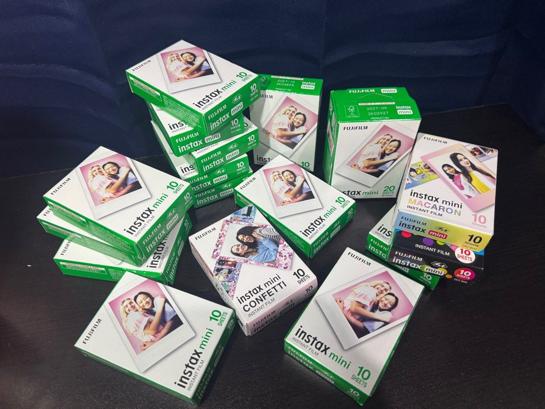Fujifilm Instax Mini Film (Category: Cameras) located in Mandaluyong City. Submitted by kendykeyn (Listing ID 1412474390, Image 1). Description: - Available designs: Plain, Confetti, Macaron, Rainbow - Pack sizes: 10 or 20 sheets per pack 10s box - 620.00 10s pack - 590.00 20s box - 1,100.00 Location: Hulo, Mandaluyong (near Makati-Mandaluyong bridge) Cash okay upon pick-up (to be booked by buyer) Payment first if J&T, or if lalamove/grab will be