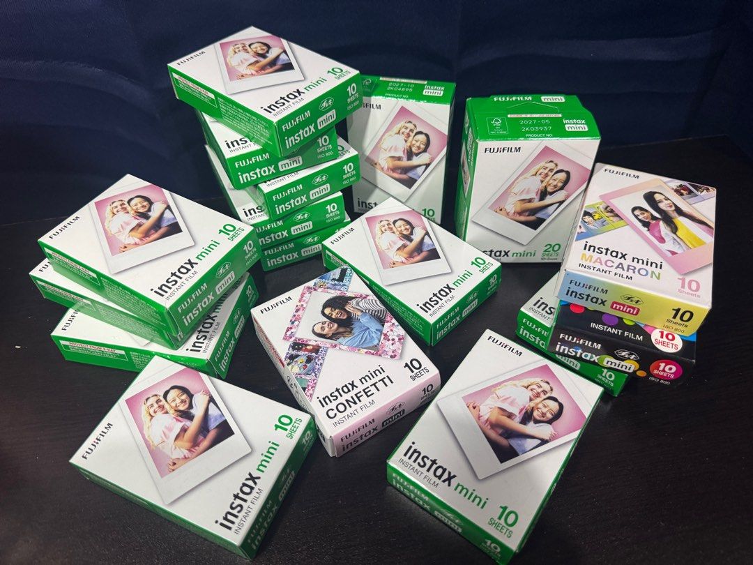 Fujifilm Instax Mini Film (Category: Cameras) located in Mandaluyong City. Submitted by kendykeyn (Listing ID 1412474390, Image 2). Description: - Available designs: Plain, Confetti, Macaron, Rainbow - Pack sizes: 10 or 20 sheets per pack 10s box - 620.00 10s pack - 590.00 20s box - 1,100.00 Location: Hulo, Mandaluyong (near Makati-Mandaluyong bridge) Cash okay upon pick-up (to be booked by buyer) Payment first if J&T, or if lalamove/grab will be