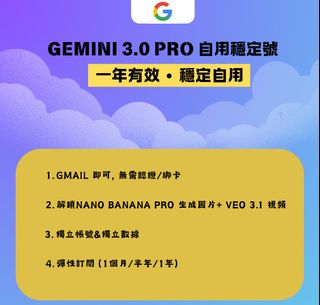 Gemini AI Pro Subscription466072645257154560