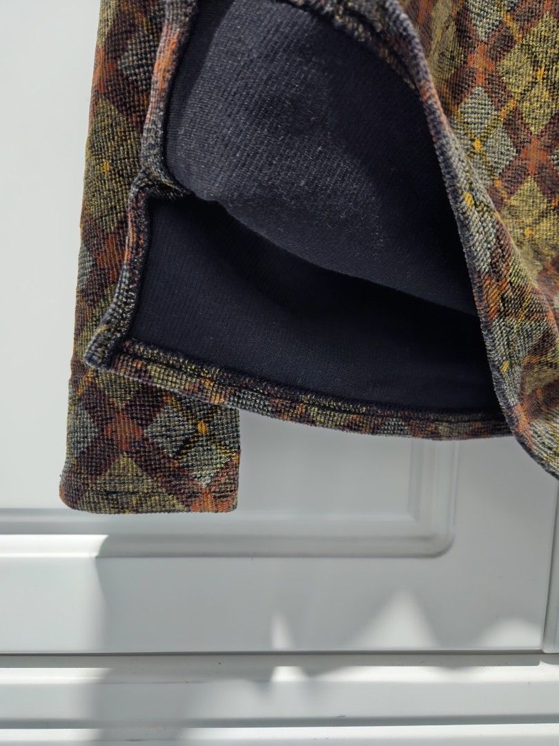 Geometric Pattern Jacket (Category: Other Tops) located in Yan. Submitted by areumtan (Listing ID 1412406690, Image 3). Description: - High neckline - Textured (velvet) fabric - Length: ±22 - Best fit S-M size.