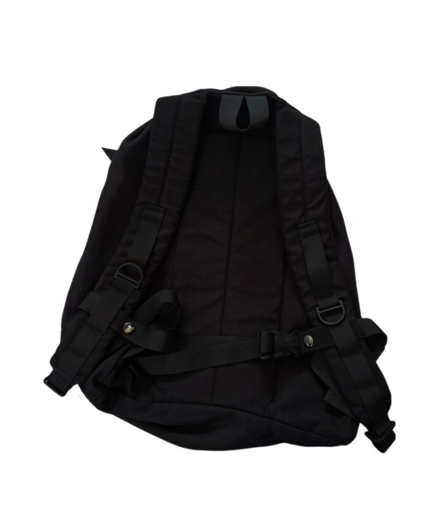 Gregory Backpack Black (Category: Backpacks) located in Pototan. Submitted by pastthreads (Listing ID 1412333912, Image 2). Description: - Black Gregory backpack - Multiple compartments - Adjustable shoulder straps - Waist strap for support - Front pocket with leather accent - Top flap closure with buckles - Minor scratches on bottom..