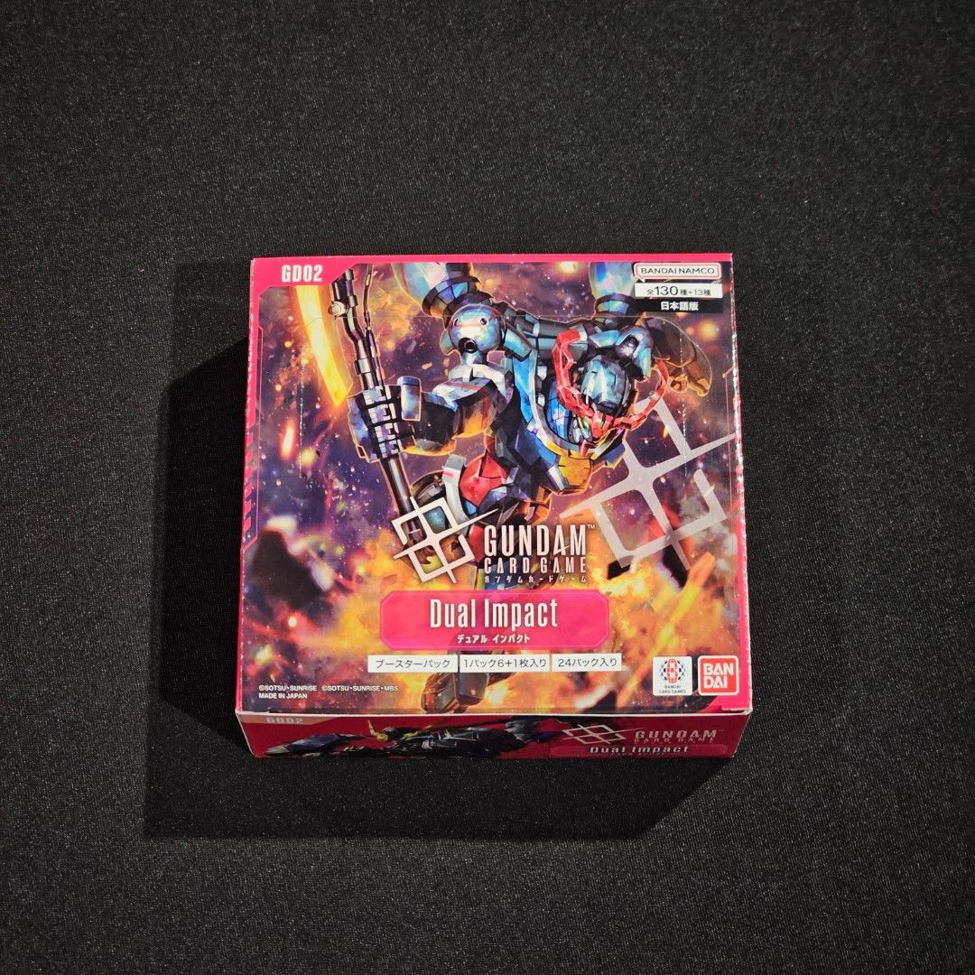 Gundam GD02 Booster Box (Category: Card Boxes & Cases) located in Singapore. Submitted by humbletcg (Listing ID 1412401151, Image 1). Description: GD-02 Booster box Gundam TCG booster boxes at $50 for 1 box. 2 for $45 each!.
