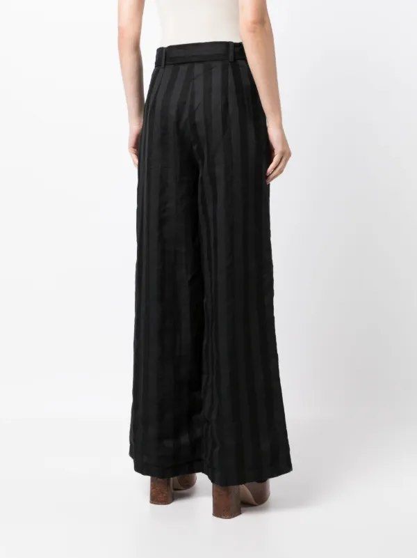 H&M Black Striped Culottes in Size S (Category: Other Bottoms) located in Marikina City. Submitted by jamieas (Listing ID 1412353005, Image 1). Description: - H&M Black Culottes - Vertical striped pattern - Includes a belt - Wide leg design - Size: EUR 36, UK 8, CN 165/66A - Perfect for a chic and comfortable style.