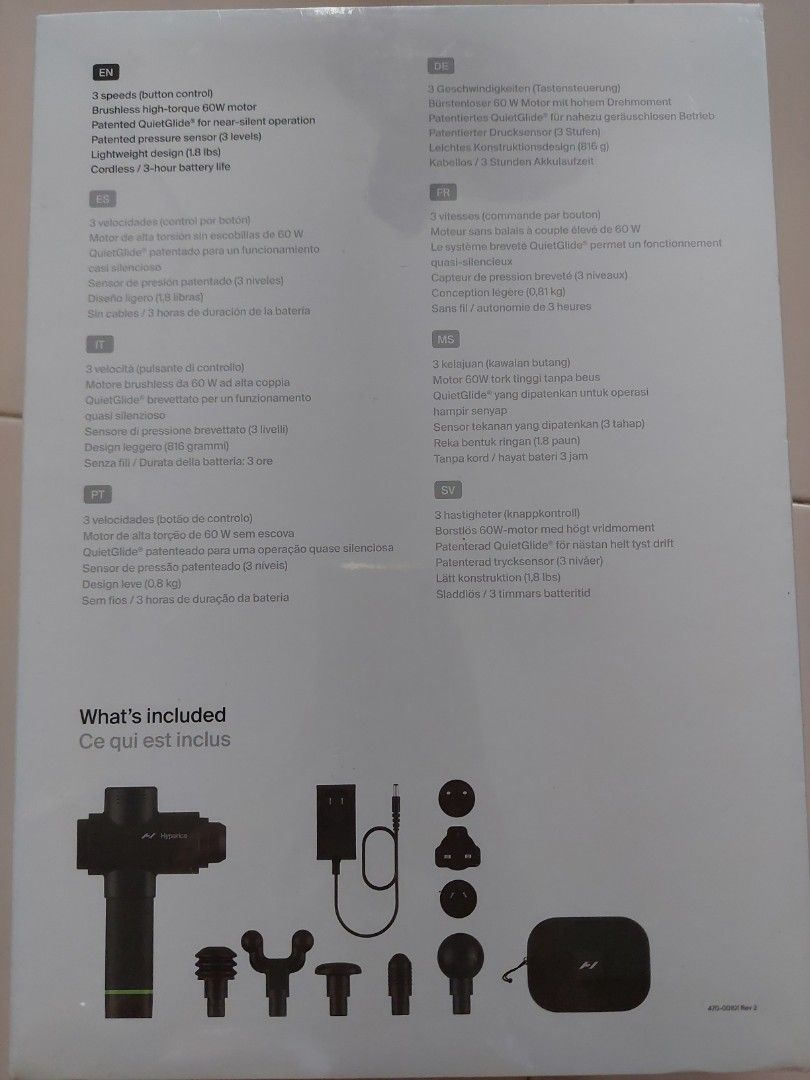 Hyperice Hypervolt 2 Percussion Massage Gun, Health & Nutrition ...