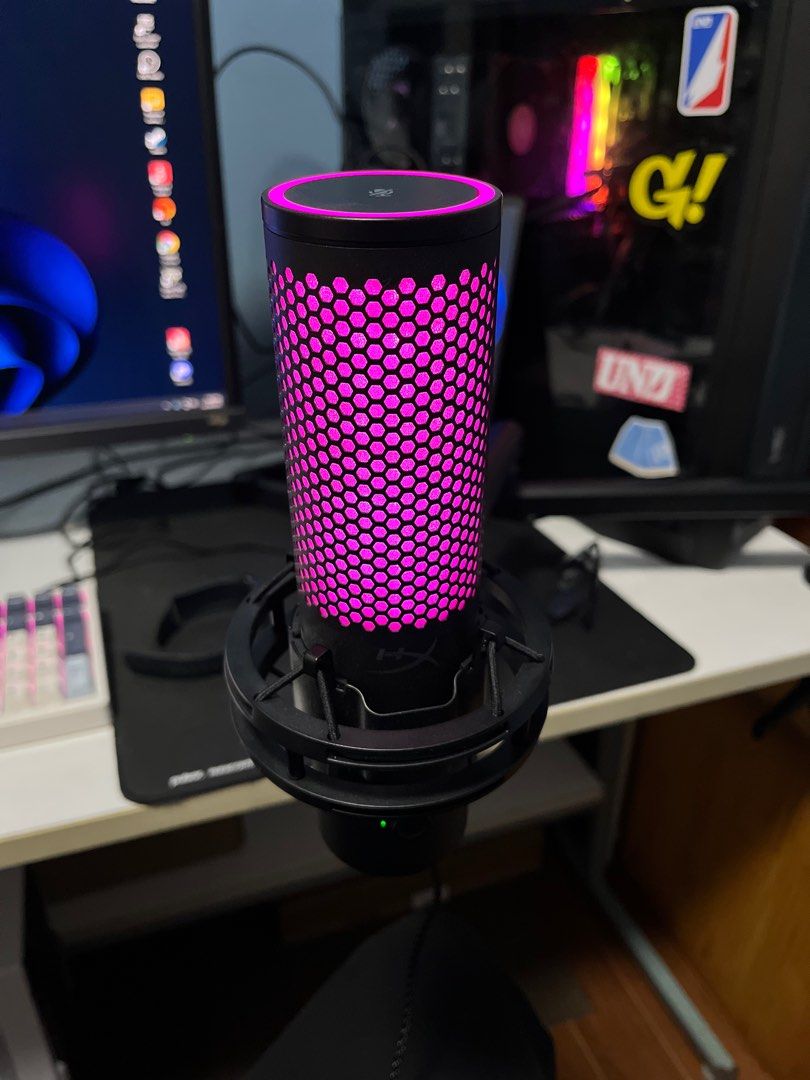 HyperX QuadCast 2 S (Category: Microphones) located in Bulacan. Submitted by kickszz (Listing ID 1412501101, Image 2). Description: HyperX Quadcast 2 S Microphone good as brand new no issue complete w/ box and receipt if bundle: Fifine BM88 Boom arm .