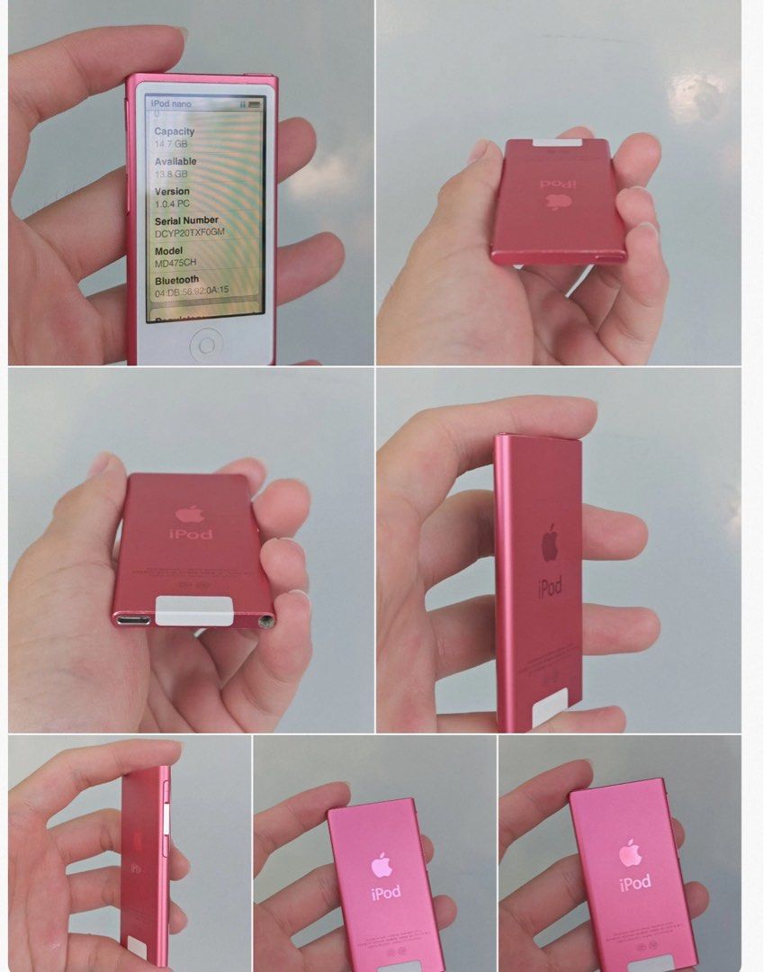 iPod nano 7 Light Pink Bluetooth (Category: Portable Music Players) located in Manila. Submitted by yezdeal2017 (Listing ID 1412391501, Image 2). Description: 💖🎧 PINK iPod Nano 7 hits different. Slim, lightweight, and perfect for pure music vibes ✨ This unit is 88% smooth and still looks amazing 😍 Good battery life💯 6-8hrs Prices may vary depends on percent available 90% 95% 97% 99% A must-have for Apple lovers, collectors, and aesthetic setu