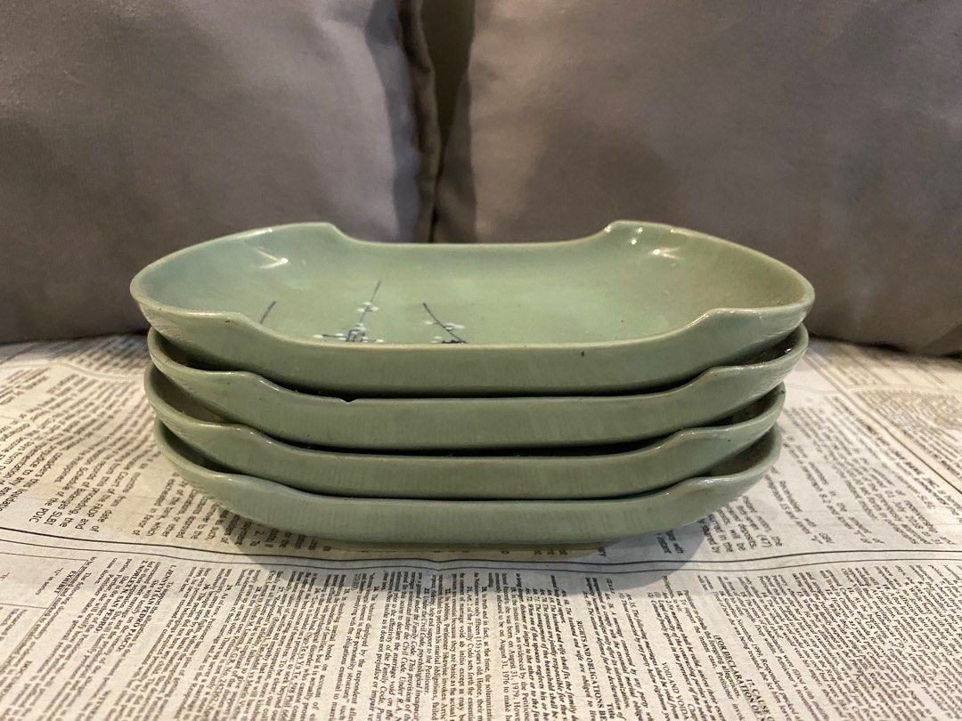 Japanese Surplus Rectangular Ceramic Plate – Green Glaze (Category: Dinnerware & Cutlery) located in Rizal. Submitted by chm.ab (Listing ID 1412425931, Image 3). Description: stock: 1 • Japan surplus • Ceramic plate • Rectangular shape • Green glaze with minimalist design • Medium size • Sold per piece • Pre-loved, good condition.
