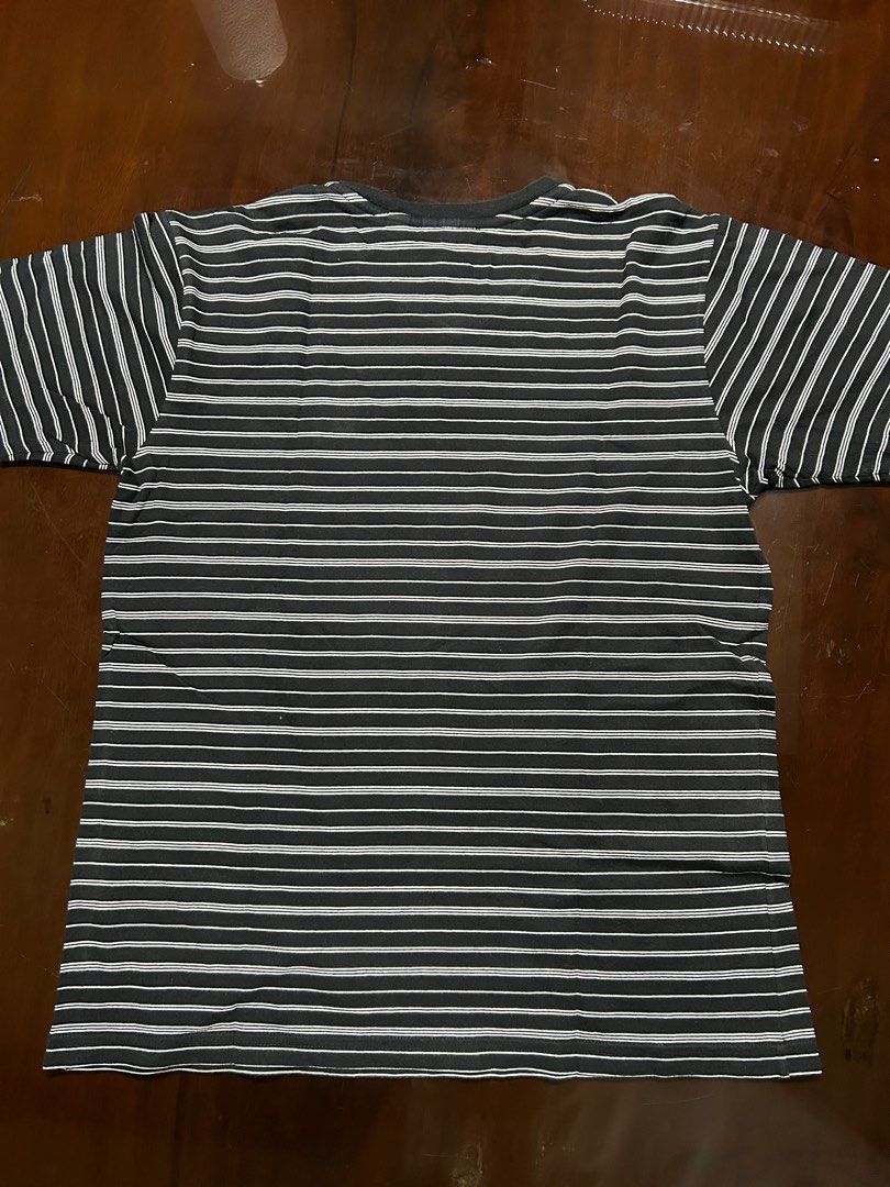 Lacoste Striped V-Neck T-Shirt (Category: Tshirts & Polo Shirts ) located in Rizal. Submitted by b_nssss (Listing ID 1412509303, Image 2). Description: Authentic Lacoste V-neck Shirt Size: 16 Dimes: 24 (Length) 17 (Width).