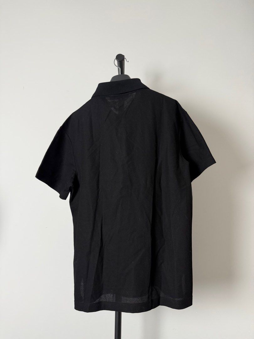 Louis Vuitton LV 路易威登黑色別針刺繡Logo Polo 翻領短袖, 名牌, 服裝- Carousell