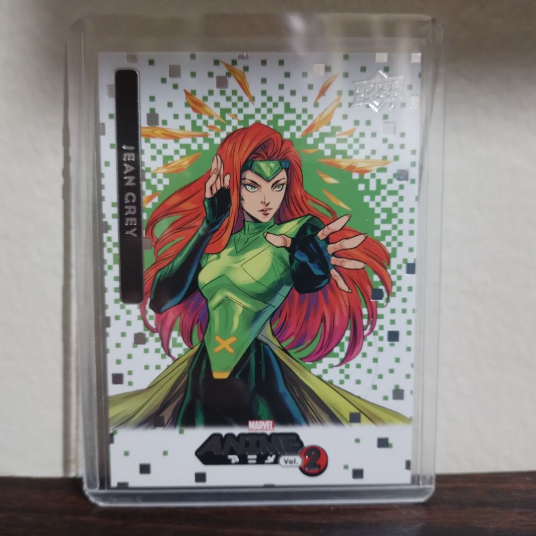 Marvel Card - Marvel Anime Volume 2 - Jean Grey (not mint) (Category: Raw Singles) located in Makati City. Submitted by bestverseanofyou (Listing ID 1412514900, Image 2). Description: Marvel Card - Marvel Anime Volume 2 - Jean Grey (not mint) -What you see is what you get -Payment needs to be received first before shipping (GCash or Paymaya). COD payment option NOT accepted. -Buyer covers shipping cost. Can only ship with Grab or Lalamove (LBC an