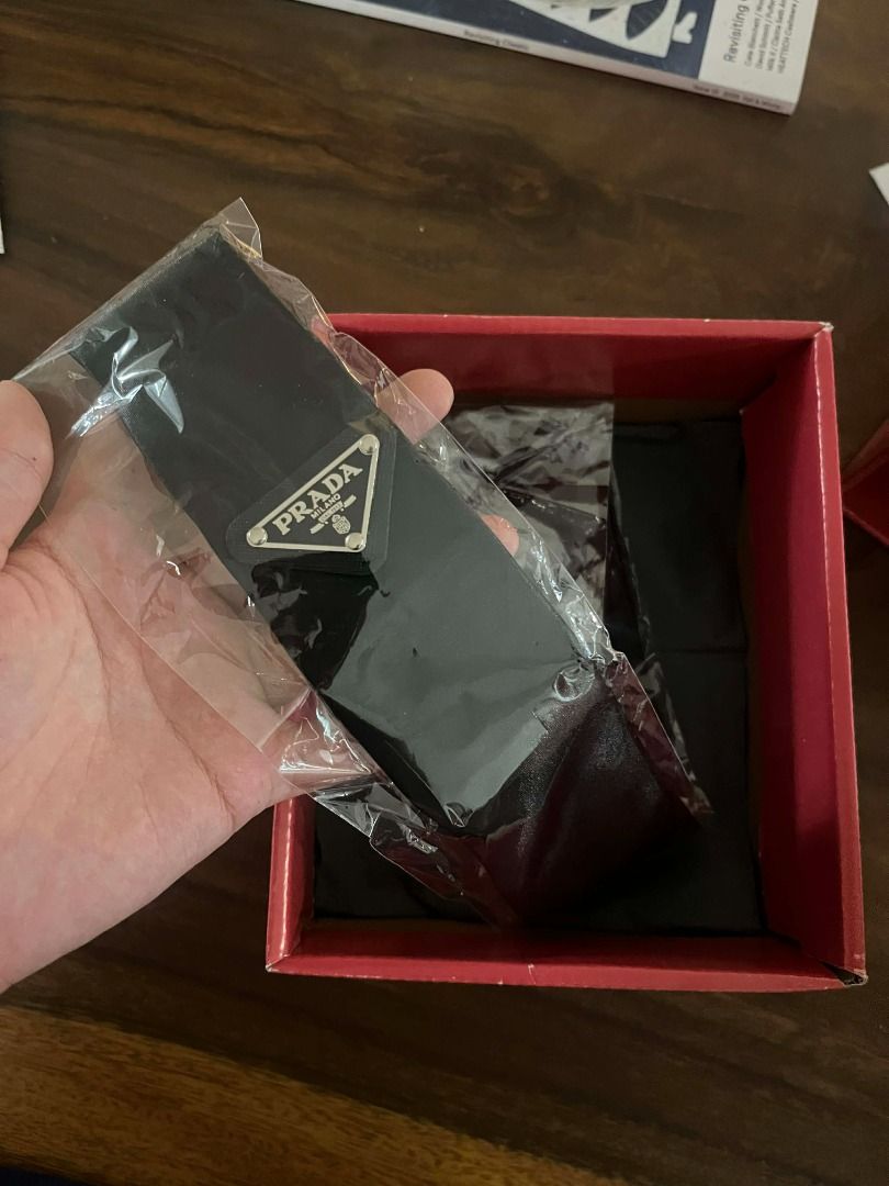 necktie prada's men's black formal (Category: Ties) located in Quezon City. Submitted by lux.finds (Listing ID 1412437712, Image 1). Description: .