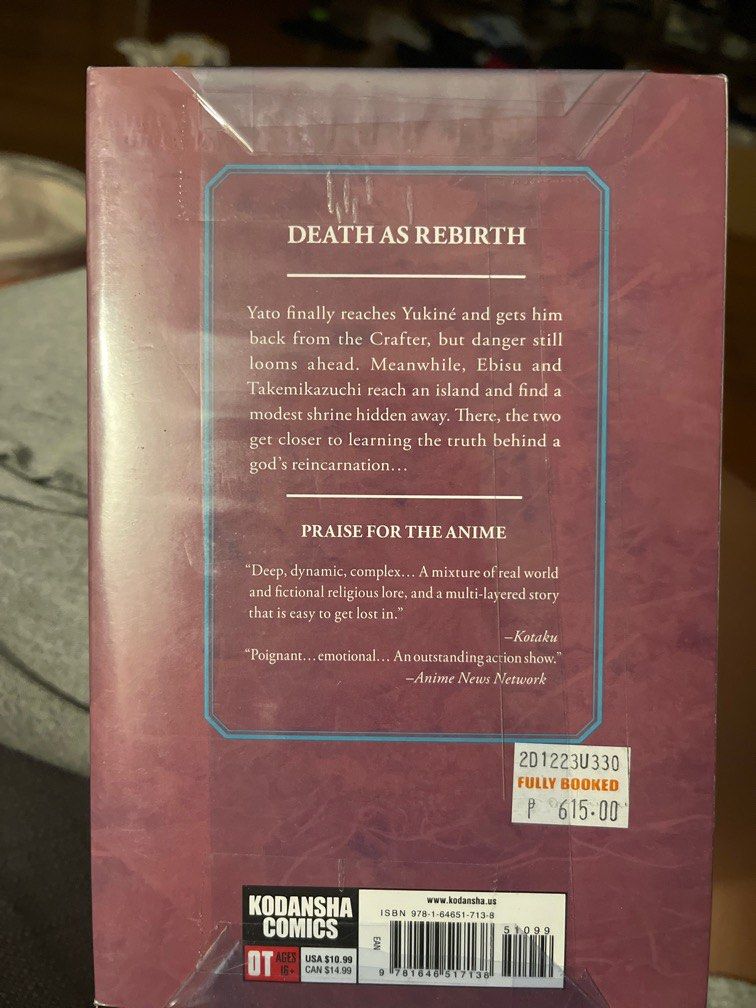 Noragami volume 26 ENGLISH (Category: Comics & Manga) located in Quezon City. Submitted by noelledg (Listing ID 1412433212, Image 3). Description: RFS: I already have a copy. Still in its original plastic with price tag. Unopened. In English translation. Can meet up within Metro Manila, preferably QC. .