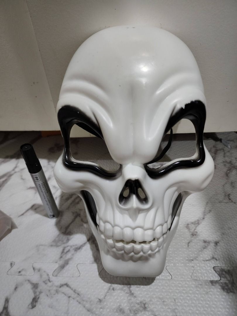 P90 skull mask for adults (Category: Face Masks & Face Shields) located in Pasig City. Submitted by harvestmoontoys (Listing ID 1412417145, Image 1). Description: P90 skull mask for adults halloween , mask , masquerade party payment: BPI/GCASH shipping: Lalamove,Grab, Gogo Xress, LBC (sometimes) location: Near Estancia mall,Shaw Blvd, Bagong Ilog, Pasig Kenny Rogers Roasters (Shaw Boulevard) https://maps.app.goo.gl/yv5QP7nM2woy5B3n6.