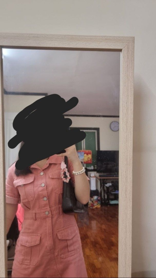 Pink Denim Dress (Category: Dresses) located in Quezon City. Submitted by declutterhouse (Listing ID 1412345780, Image 1). Description: - bought frm taiwan market - super cute - super good condition.