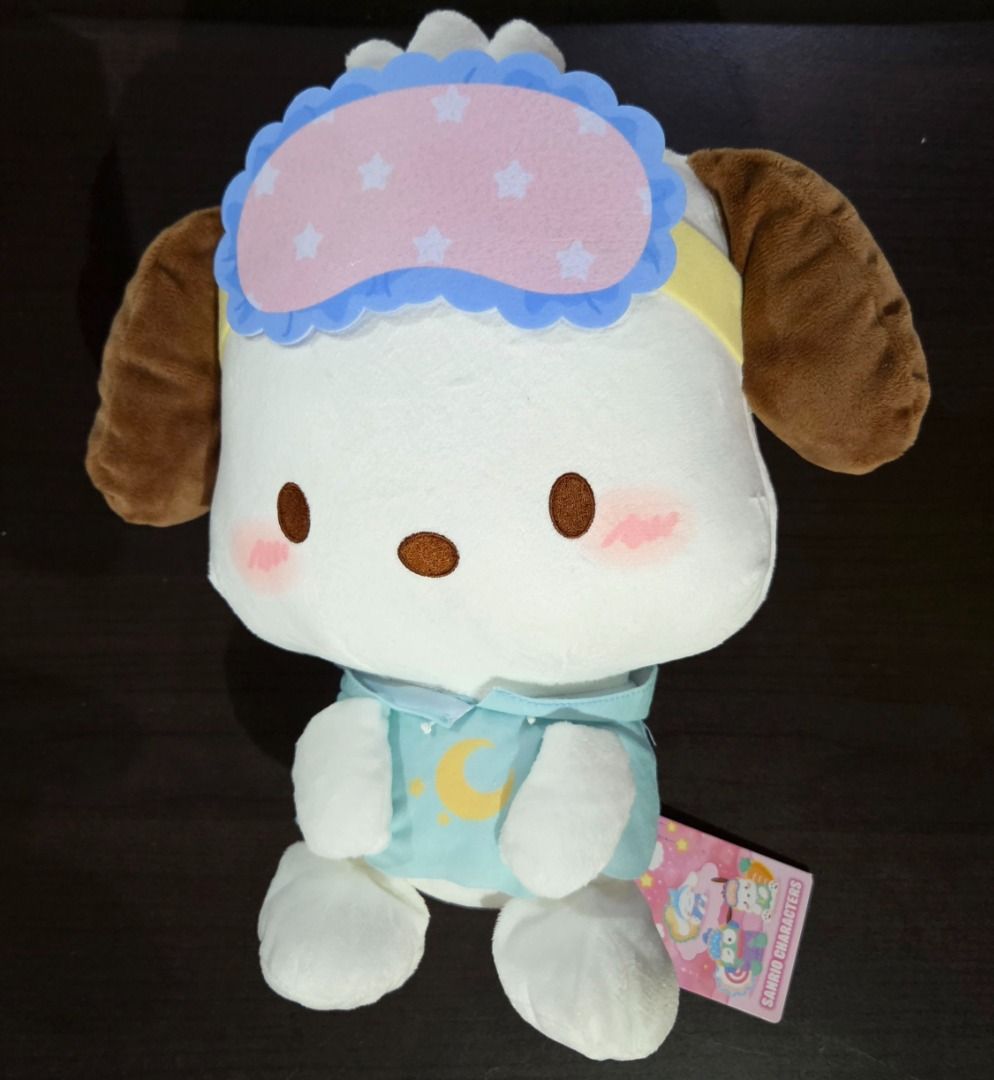 Pochacco Plush Toys (Category: Plushies & Soft Toys) located in Pasig City. Submitted by mikevlim (Listing ID 1412375291, Image 2). Description: Pochacco plush toys, original japan - Conductor 6' - 500 - Blue vest 11' - 700 - Sleep mask 12' - 700 Delivery to be shouldered by buyer. .