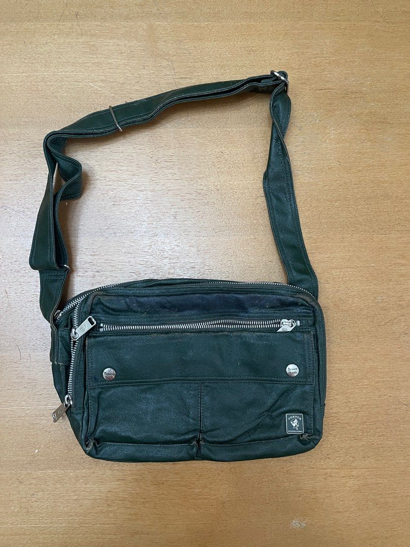 Porter Bag - Leather Green (Category: Sling Bags) located in Quezon City. Submitted by jaapp (Listing ID 1412358042, Image 1). Description: Authentic Porter Bag / Minor Dents Guaranteed Authentic ⚡️ RFS: Decluttering Meet Up: Fairview Area / North Caloocan Shipping: Lalamove / Grab Express .