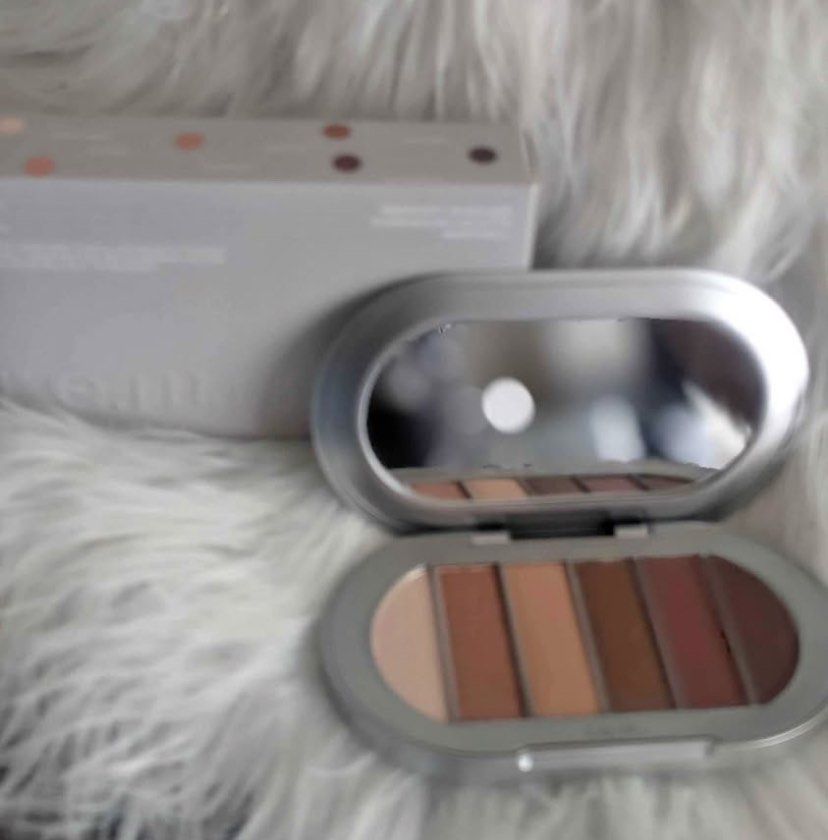 r.e.m beauty eyeshadow palette (Category: Makeup) located in Quezon City. Submitted by cheerupbby (Listing ID 1412382233, Image 1). Description: Just swatched. Will ship when I get back home to the Philippines in October/November 2026. Note: I will only bring what is SOLD. 📍 QC.