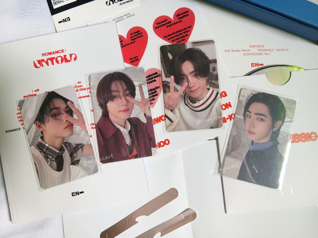 Romance Untold UMS Japan POB pc (Category: In-Game Products) located in Bais. Submitted by crays (Listing ID 1412495310, Image 1). Description: ⋆. 𐙚˚ wts lfb ph | #crayscart 🛒 ☁︎ Romance Untold UMS Japan POB pc ₱ 260 ea ⤷ prio payo | dop with 50% dp, rembal 1 week — onhand — mop: gcash, maribank — x sensi t enhypen yzy vce ru dd jungwon heeseung jay jake sunghoon sunoo ni-ki.