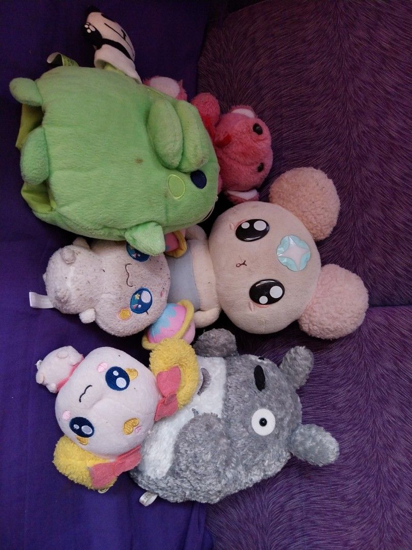 STUFF TOYS (Category: Plushies & Soft Toys) located in Tagum. Submitted by boykolekgadgetstuff (Listing ID 1412374151, Image 2). Description: - Assorted stuff toys. - Features various cute designs. - Soft and huggable. -2 hand puppets totoro & tamagotchi character - Great for collectors..
