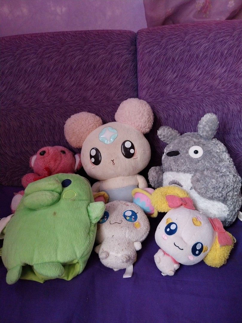 STUFF TOYS (Category: Plushies & Soft Toys) located in Tagum. Submitted by boykolekgadgetstuff (Listing ID 1412374151, Image 1). Description: - Assorted stuff toys. - Features various cute designs. - Soft and huggable. -2 hand puppets totoro & tamagotchi character - Great for collectors..
