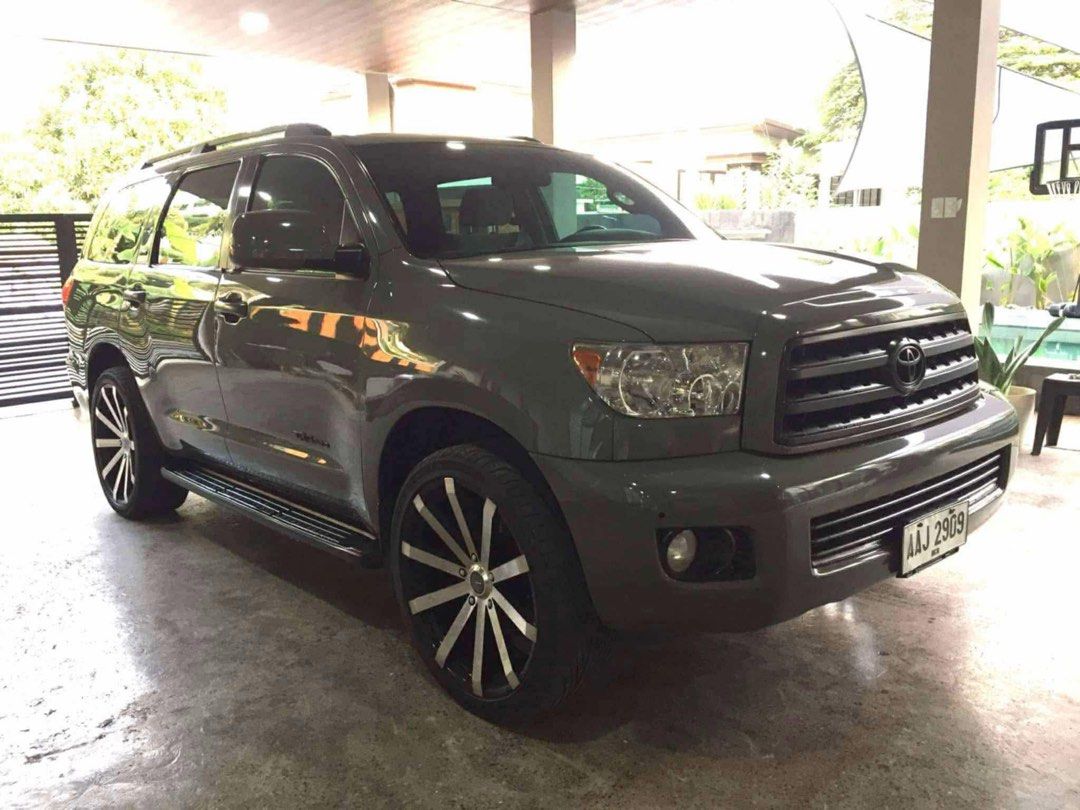 Toyota Sequoia Dubai Edition Auto (Category: Used Cars) located in Manila. Submitted by quality_cars (Listing ID 1412337154, Image 2). Description: 🚗2012 Toyota Sequoia (Selling: ₱1,448,000) ✨️Dubai Edition | Complete papers | Excellent Condition ✨️24” Alloy Mags | Automatic Transmission ‼️Financing Available‼️ 📄 Easy Requirements | ⚡ Fast Approval | 💰 Flexible Financing ✅Trade-In + Cash Available, Guaranteed Safe & Legit Vehicles ✅Hassle-Free