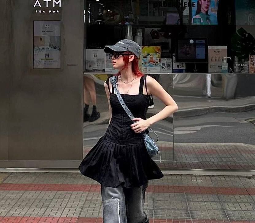 viral cult.suri black cult suri daydream pleated dress $40, Women's  Fashion, Dresses & Sets, Dresses on Carousell