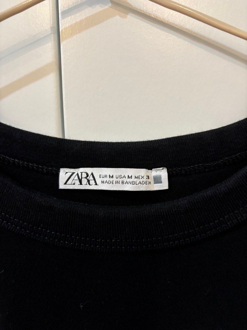 Zara Black T-shirt - Size M (Category: Shirts) located in Pasay City. Submitted by averycontent (Listing ID 1412343089, Image 2). Description: .