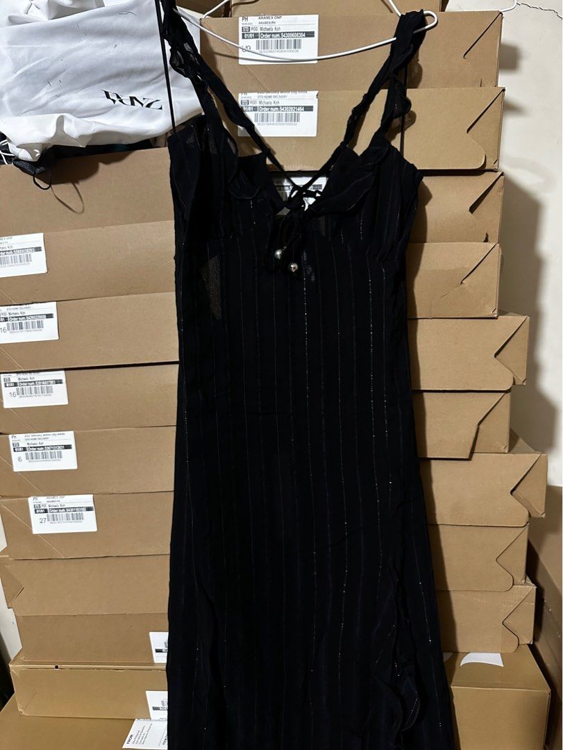 Zara Metallic Threads Camisole Dress (Category: Dresses) located in Quezon City. Submitted by michaelakoh (Listing ID 1412351901, Image 3). Description: Super pretty! Also available in medium size .