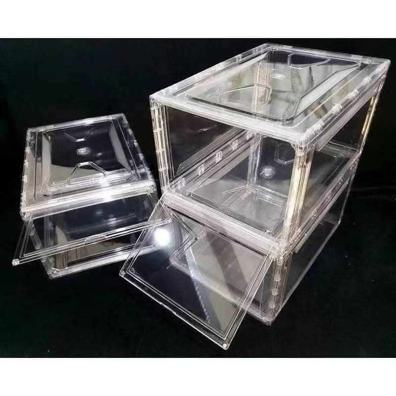 acrylic shoe box (Category: Storage Boxes & Baskets) located in Manila. Submitted by yzcartph (Listing ID 1407717859, Image 1). Description: 390 per pc.