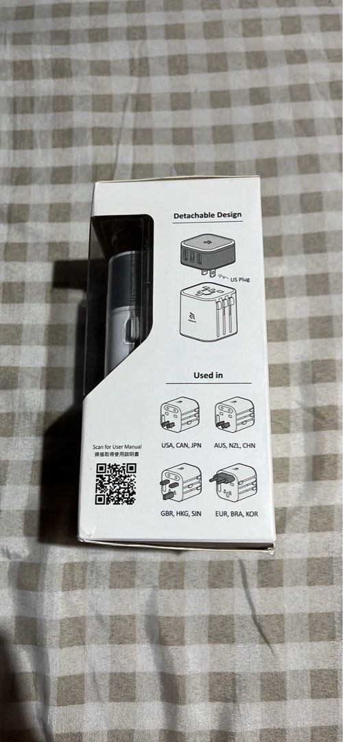 Adam Elements Omnia T3 Travel Adapter (Category: Chargers & Cables) located in Manila. Submitted by heraaa21 (Listing ID 1407703546, Image 3). Description: 【 All-in-one US/UK/EU/AU adapter 】 · Can be used in more than 150 countries. 【 Multi-Charging ports 】 · With two USB-A and one USB-C charging ports. 【 For your safety 】 · 8A/250V Fuse - Surge protector and short circuit protection. 【 Lightweight & Easy to carry 】 · Easy storage and carry pouch