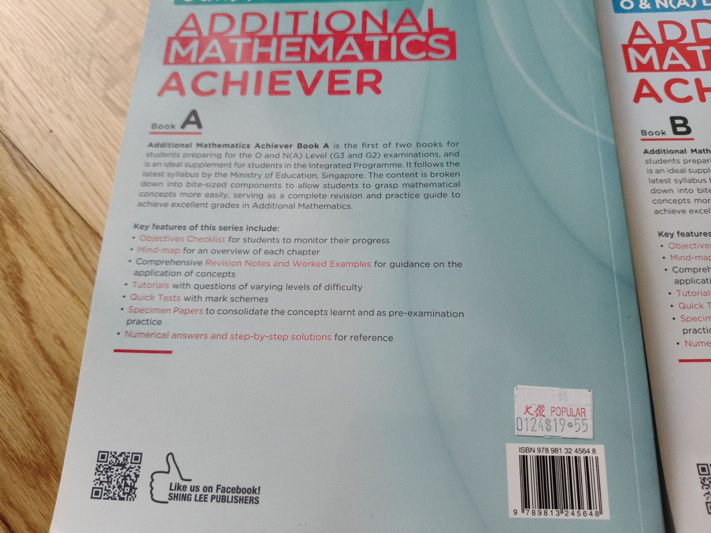 Additional Mathematics Achiever (Book A & B), Hobbies & Toys, Books ...