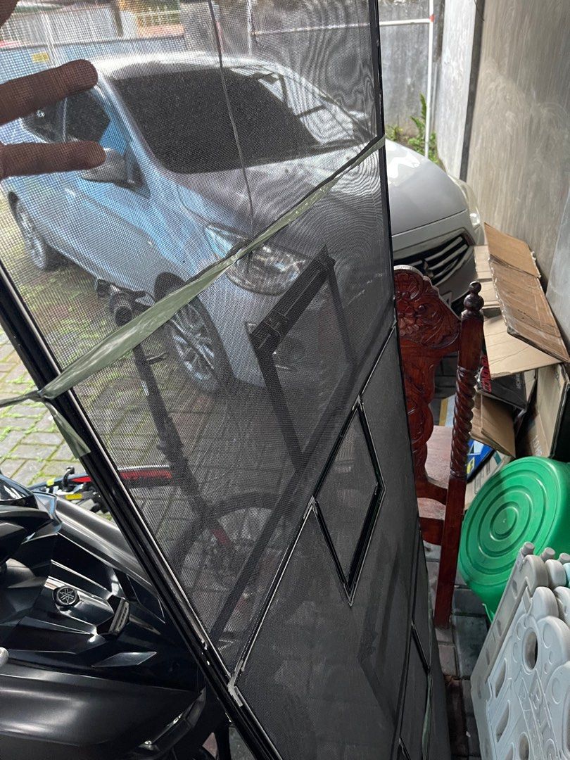 Decahomes Meycauayan Window Screen 4mos used 2pcs (Category: Locks, Doors & Gates) located in Quezon City. Submitted by dkpestcontrolservices (Listing ID 1407655220, Image 2). Description: Window screen with small cut 2pcs Size per Window screen: 74cm by 173cm ht screen 4 mos used. Negotiable Presentable Please check the image Fitted to Decahomes Meycauayan Subdivision Location: Fairville Subdivision, North Fairview, QC. Near Lagro 🛣️.