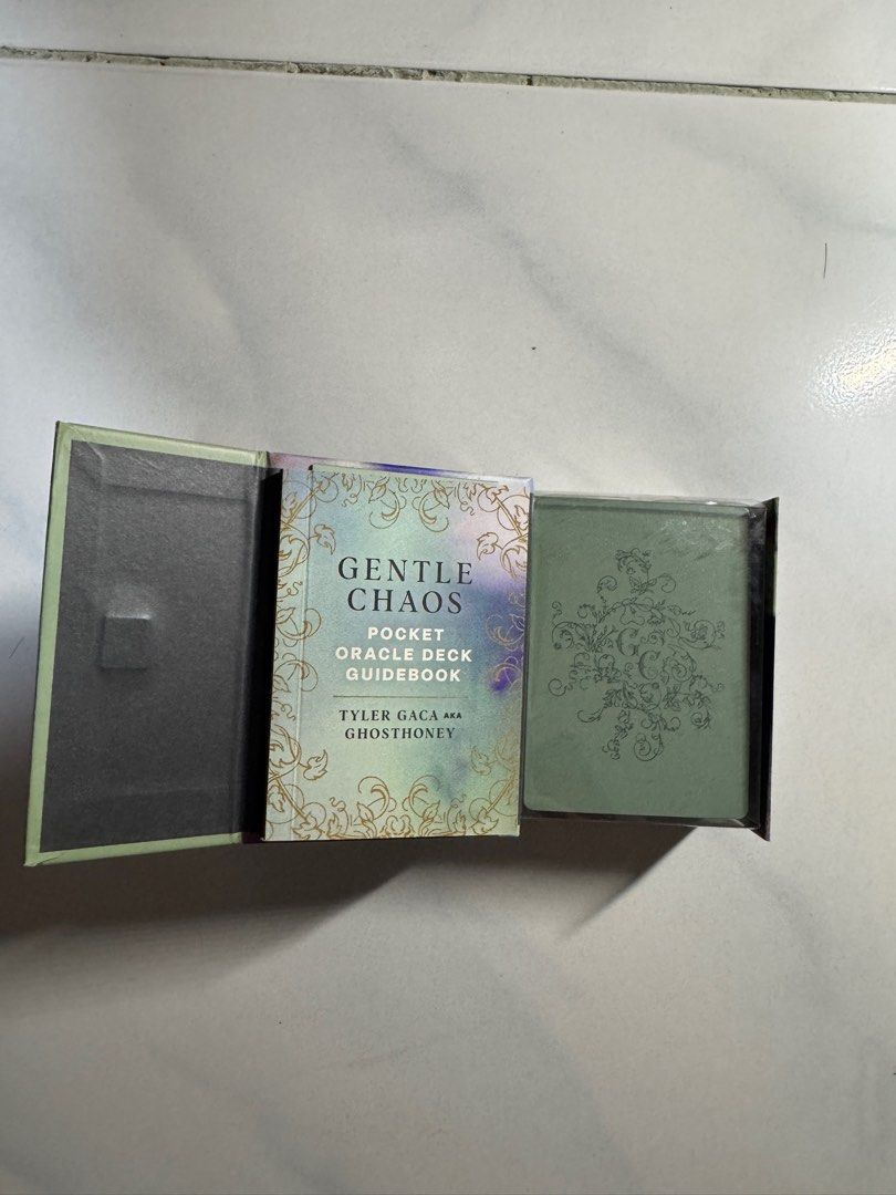 Gentle Chaos Pocket Oracle Deck (Category: Storybooks) located in Las Pinas. Submitted by gaywizardartist (Listing ID 1407743809, Image 3). Description: Originally bought around 750 (FullyB00ked). RFS: Need funds for tuition fee. I do not really use it. NON NEGOTIABLE Location: Las Piñas City J&T, Lalamove. GCash Payment Only.