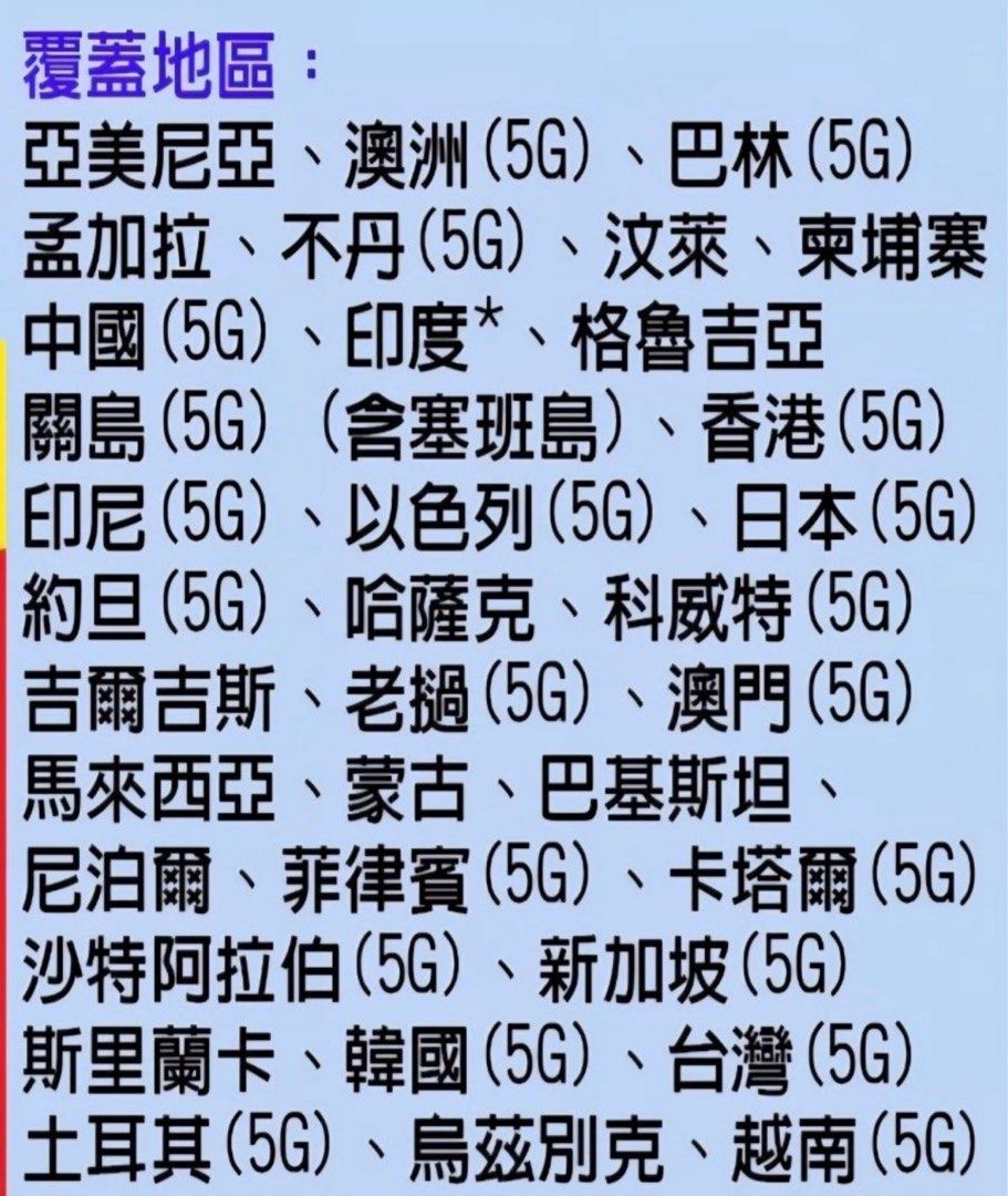 Go travel 10日6GB Asia & Australia SIM card 亞洲澳洲上網卡, 手提電話, 電話及其他裝置配件, Sim 卡-  Carousell