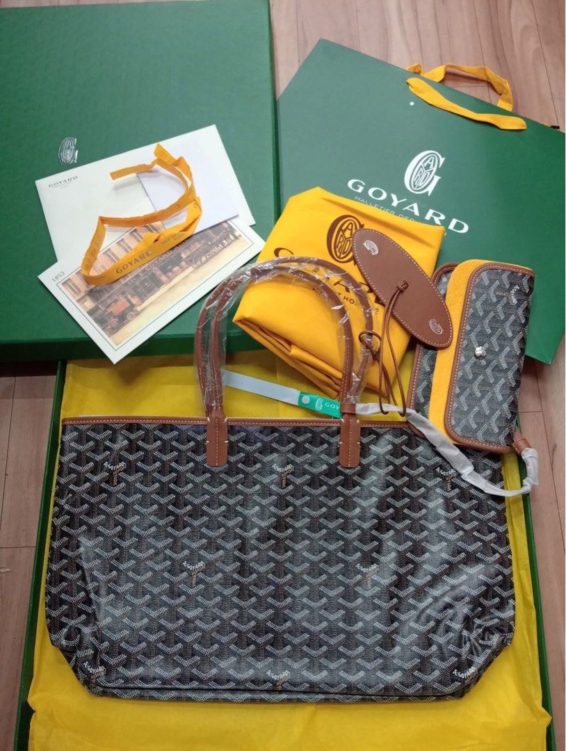 🇯🇵Goyard St. Louis (Category: Luxury Bags & Wallets) located in Manila. Submitted by trendyfindscitrine (Listing ID 1407683743, Image 1). Description: Medium size Actual photo Genuine leather What u c is what u get.