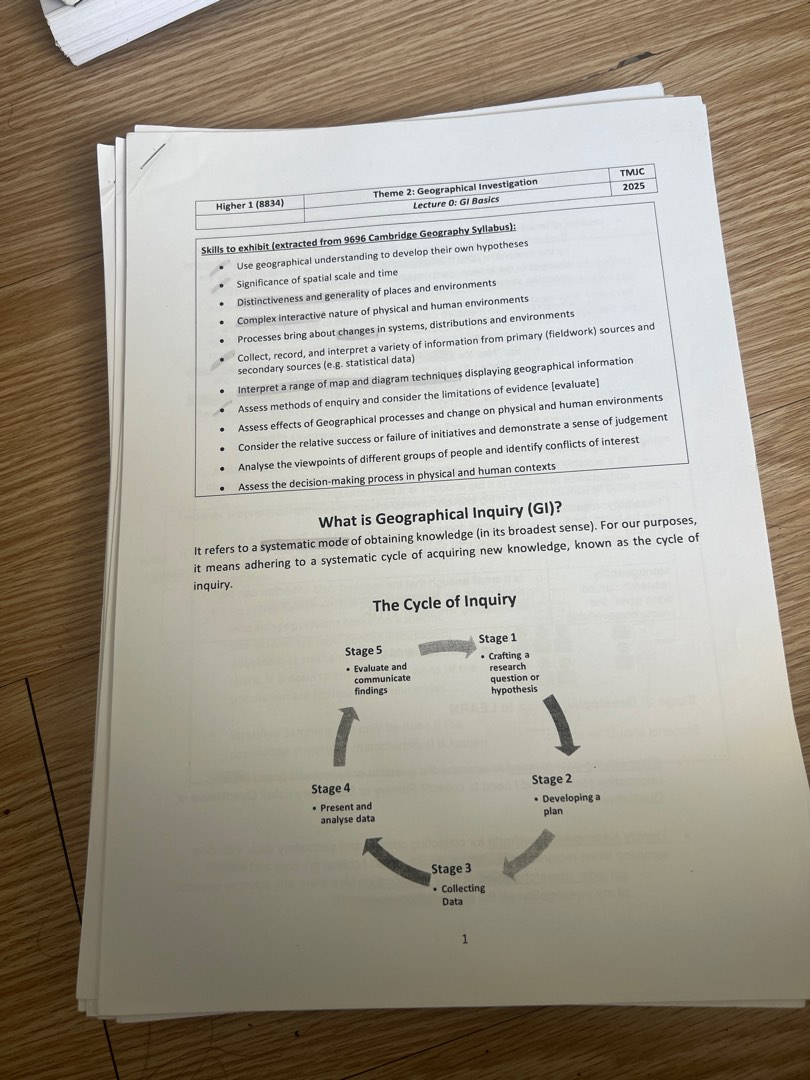 H1 Geography Notes, Hobbies & Toys, Books & Magazines, Assessment Books ...