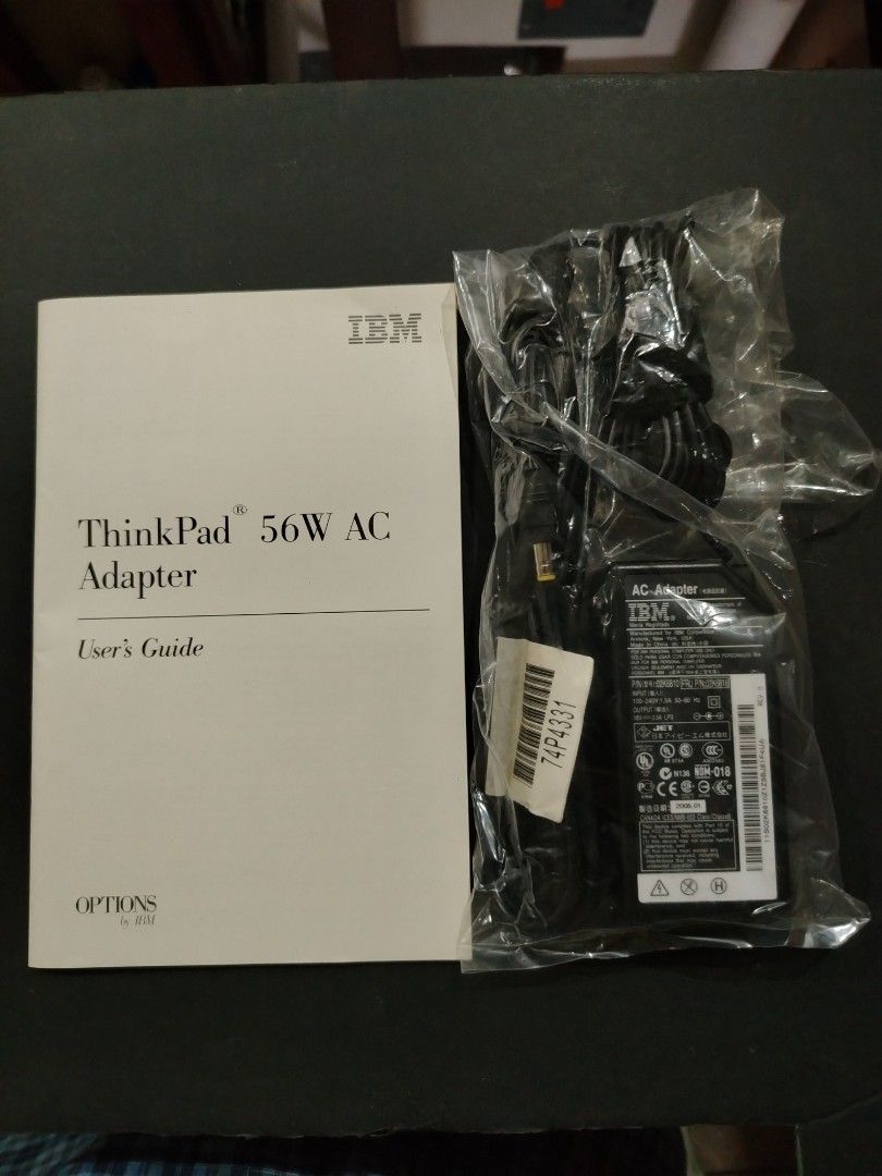IBM ThinkPad 56W AC Adapter (Category: Cables & Adaptors) located in Quezon City. Submitted by 09277011179 (Listing ID 1407690460, Image 1). Description: .. brandnew / in not sealed box .. 56W 16V output pm for faster transaction.