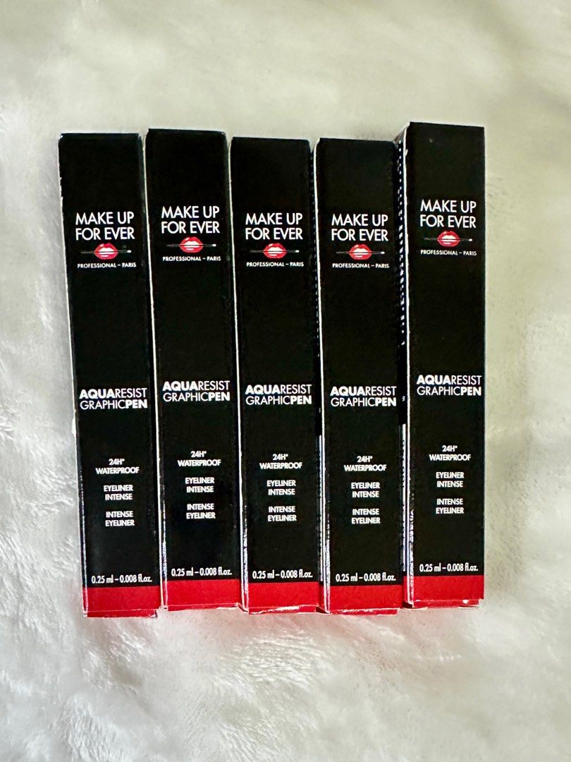 Make Up For Ever Aqua Resist Graphic Pen (Category: Makeup) located in Quezon City. Submitted by faststone.ba186f (Listing ID 1407726828, Image 2). Description: Selling: Travel size 0.25ml P250 each All brand new and sealed Reason for selling: too many makeup. Decluttering.