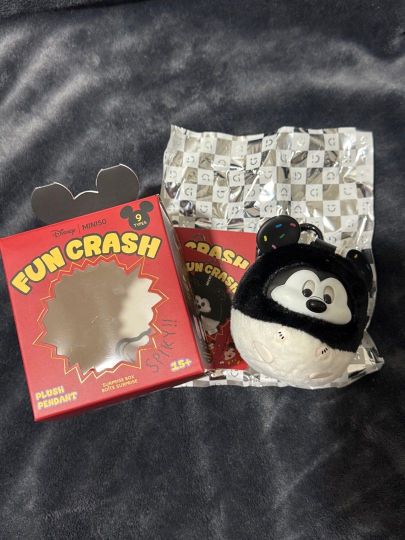Mickey Fun Crash (Disney x Miniso ) (Category: Designer & Blind Box Toys) located in Manila. Submitted by declutterbyecb (Listing ID 1407575073, Image 1). Description: Opened but unused Rfs: Not what I wanted.