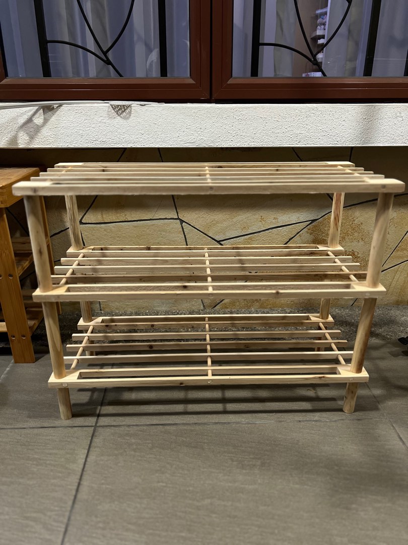 Muji Style Wooden Shoe Rack, Furniture & Home Living, Furniture ...