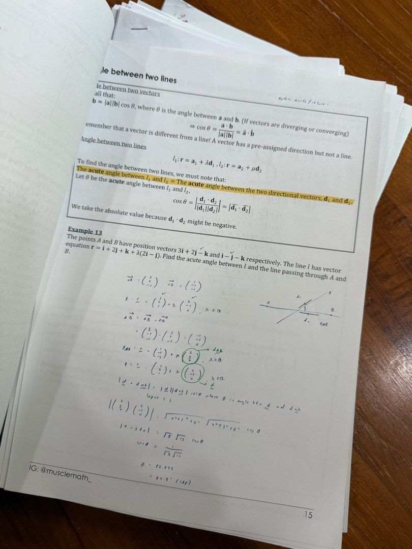 H2 Mathematics 9758 MuscleMath jc notes and worksheets , Hobbies & Toys ...