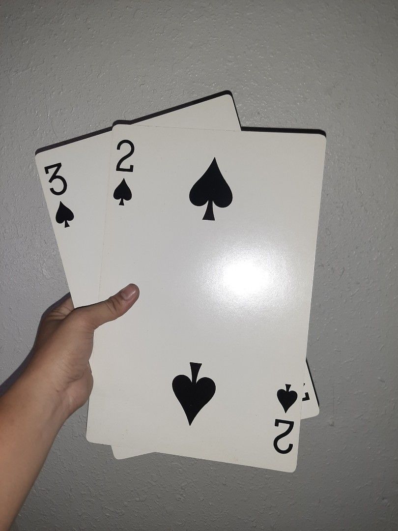 Nichiyu Mammoth 54 Jumbo Playing Cards Deck (Category: Board Games & Puzzles) located in Zamboanga. Submitted by lcomprendio26013 (Listing ID 1407645196, Image 3). Description: 👁PLEASE READ THE DESCRIPTION BEFORE YOU CHAT ME👍 Authentic Brand: Nichiyu size: Jumbo size 📢📢pg hnd aq makarply dto sa carousel paki messge aq sa peysbuk SEARCH LZ FIGURE AND STUFF📢📢.