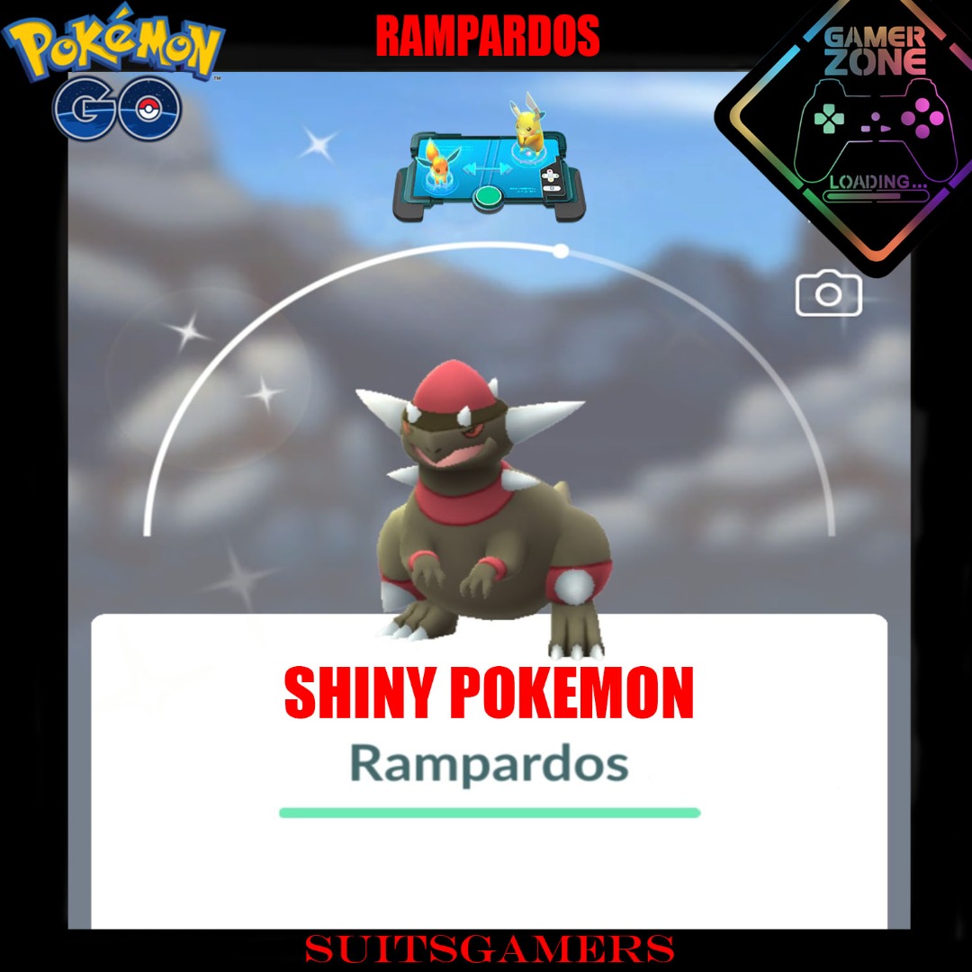Pokemon GO - Shiny Rampardos [SHINY POKEMON], Video Gaming, Video Games ...