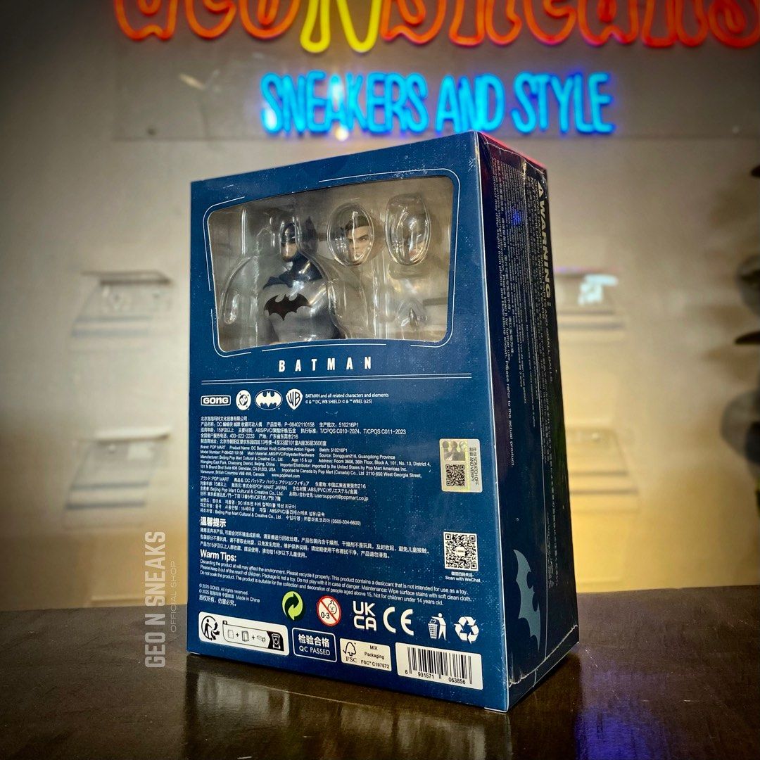 POPMART x GONG DC “Batman” (Category: Figurines & Statues) located in Davao. Submitted by geonsneaks (Listing ID 1407670001, Image 2). Description: Brand new POP MART x Gong DC #Batman Hush Action Figure — an officially licensed collectible featuring the iconic Dark Knight. Perfect for collectors and Batman fans, ideal for display or as a unique gift. 🦇 #batman #popmart #darkknights Available now in -store! ₱9,999 Only Visit us at Unit 218, 2nd 