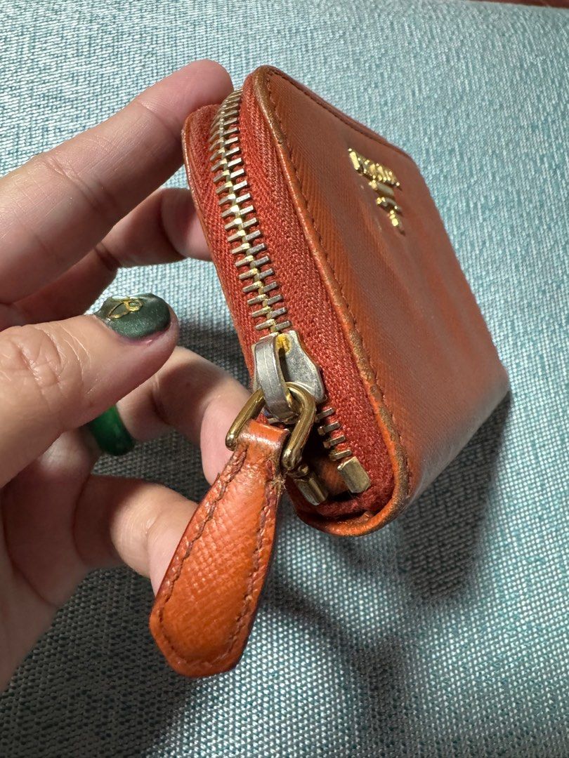 Prada Orange Coin Purse (Category: Luxury Bags & Wallets) located in Davao. Submitted by emeraldjecko (Listing ID 1407582216, Image 2). Description: .